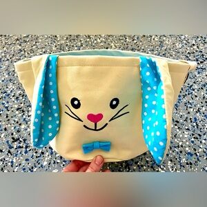 Polka Dot Bunny Fabric Lined Bag